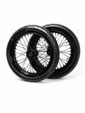 Black Ultra Bee Supermoto Wheelset